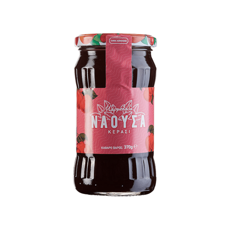 Konfitüre extra Kirsch Naoussa (370g) Haitoglou von Haitoglou bei Araxxon  - Hochwertiges griechisches Produkt.   Konfitüre extra Kirsch Naoussa (370g) Haitoglou από Haitoglou στο Araxxon  - Αυθεντικό ελληνικό προϊόν.